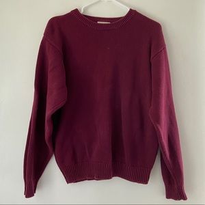 Burgundy sweater